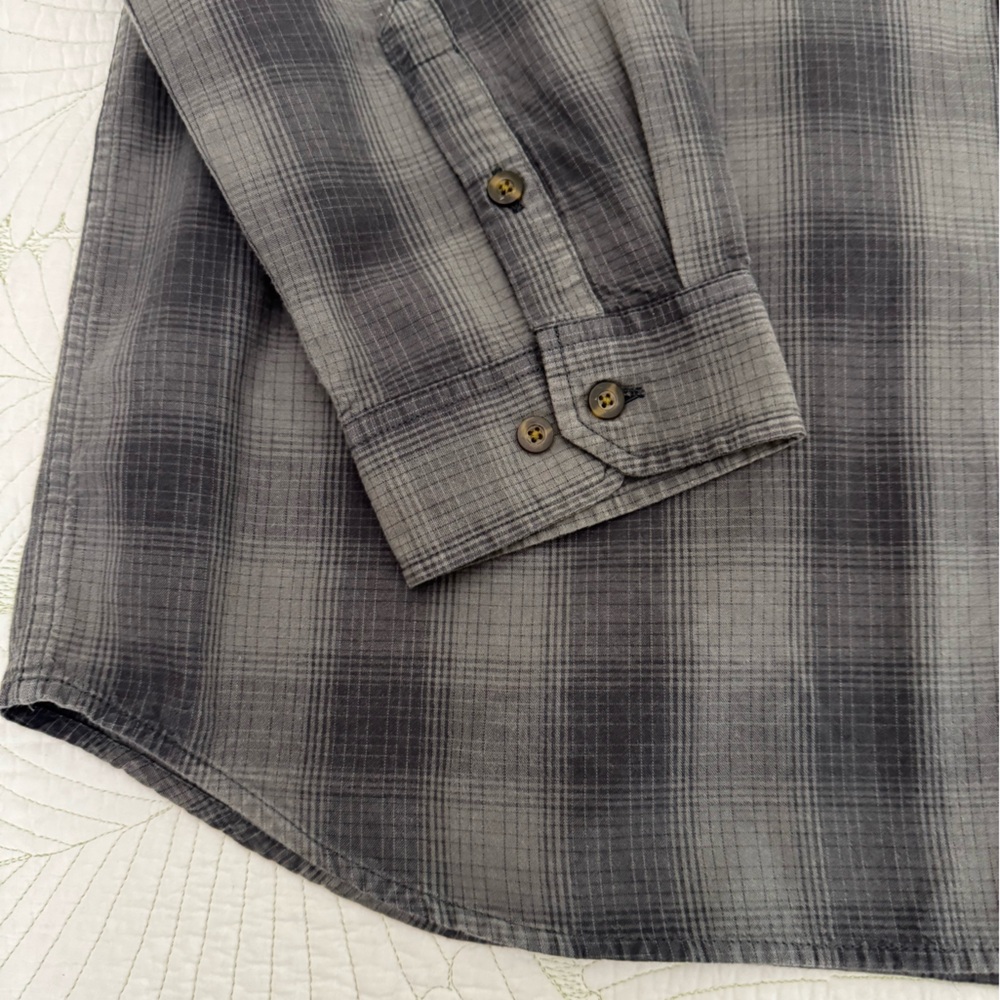 Carhartt Men's Gray Checkered Shirt-Size XXL - Picture 3 of 9